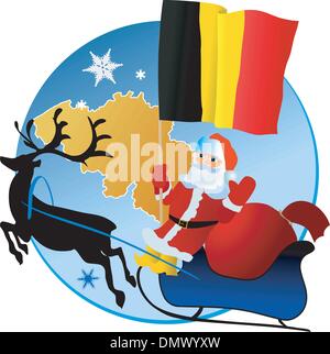 Merry Christmas, Belgium! Stock Vector