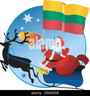 Merry Christmas, Lithuania! Stock Vector