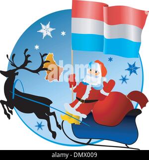 Merry Christmas, Luxembourg! Stock Vector