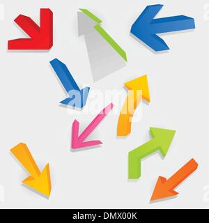 3D arrow Stock Vector
