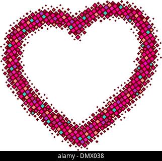 abstract red vector heart Stock Vector