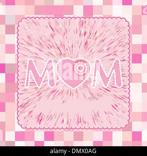 A Happy Mother's Day greeting card. EPS 8 Stock Vector