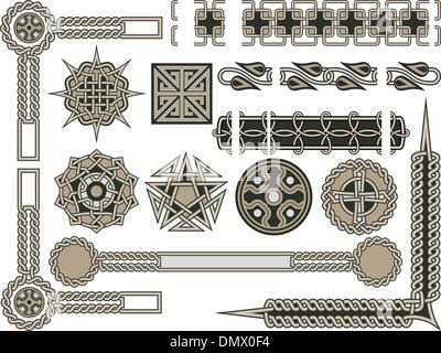 Celtic traditional elements Stock Vector