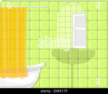 Vector illustration of bathroom Stock Vector