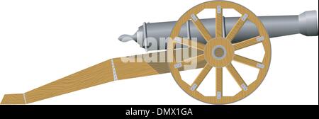 An old cannon. EPS10 Stock Vector