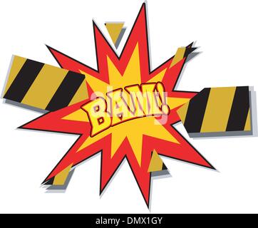 Illustration of the explosion. EPS10 Stock Vector