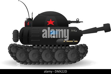 Cartoon tank Stock Vector