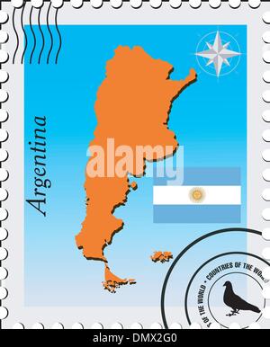 Vector stamp with the image maps of Argentina Stock Vector Image & Art ...