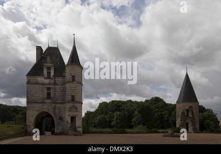 Château de Montpoupon, Céré-la-Ronde, France, medieval castle and grounds Stock Photo