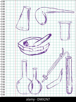 Laboratory glass equipment Stock Vector Image & Art - Alamy