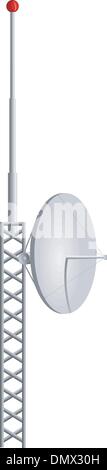 Vector illustration of mobile antennas Stock Vector