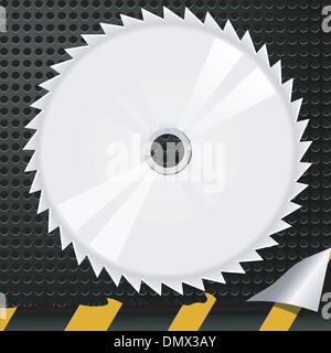 Vector illustration of abstract metal background with a circular Stock Vector