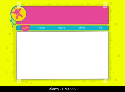 Vector website template Stock Vector