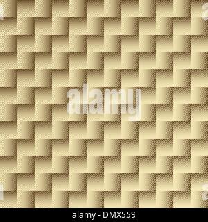Gold repeating checkered pattern Stock Vector