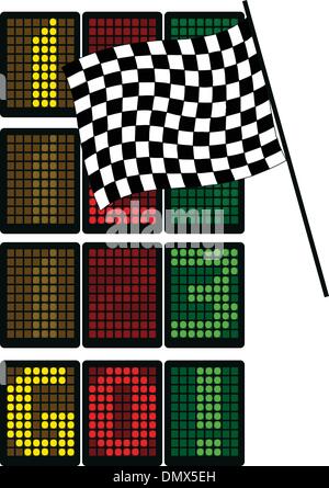 Formula 1 table Stock Vector