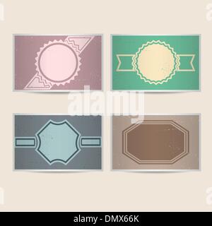 Set of retro cards Stock Vector