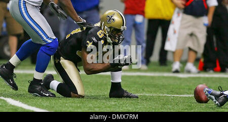 Dec 24, 2005; San Antonio, TX, USA; Joe Horn reacts as a pass falls incomplete in front of him in the second half Saturday, December 24, 2005. Detroit won on a last-second field goal, 13-12. Mandatory Credit: Photo by B. M. Sobhani/San Antonio Express-News /ZUMA Press. (©) Copyright 2005 by San Antonio Express-News Stock Photo
