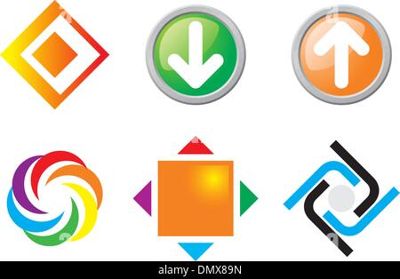 Abstract icons Stock Vector