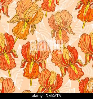Purple Iris Stock Vector