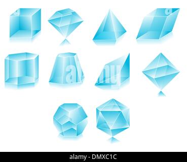 3D shape Stock Vector