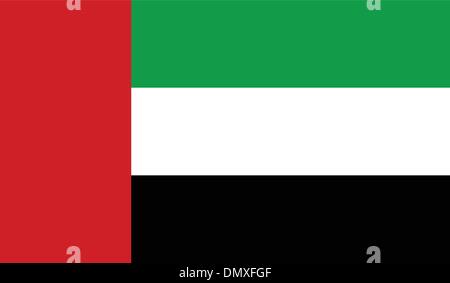 United Arab Emirates Flag Stock Vector
