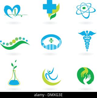 Collection of medical icons Stock Vector