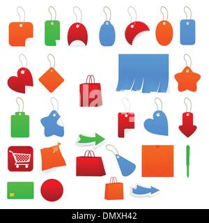 Collection of price lists Stock Vector