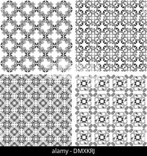 Decorative design elements. Patterns set. Vector art Stock Vector