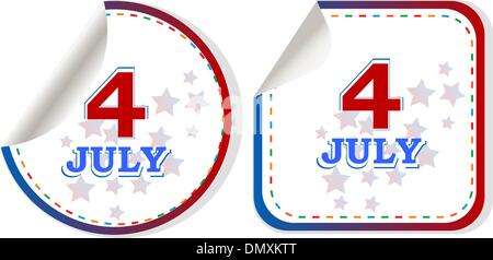 happy 4th of july. usa independence day Stock Vector