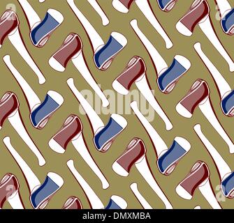 axe tool background pattern Stock Vector