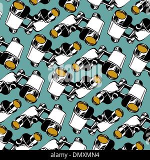 binoculars background pattern Stock Vector