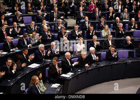 Berlin, Germany. 17th Dec, 2013. Angela Merkel is re-elected as Chancellor for 4 years more by the German Parliament in Berlin. / Picture: Chancellor Angela Merkel (CDU), Chancellor, and CDU Party, in Berlin, on December 17, 2013.Photo: .Photo: Reynaldo Paganelli/NurPhoto Credit:  Reynaldo Paganelli/NurPhoto/ZUMAPRESS.com/Alamy Live News Stock Photo