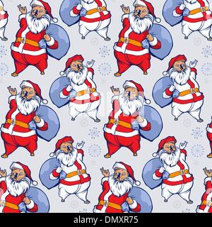 background of funny santa smile Stock Vector