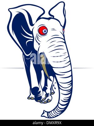 cartoon elephant Stock Vector