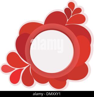Vector background with red drops Stock Vector