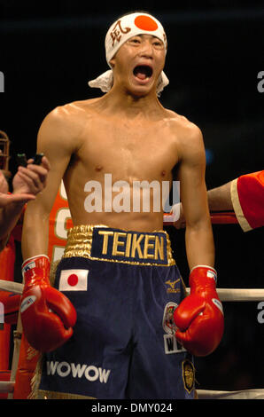 May 20, 2006; Los Angeles, CA, USA; CHIKASHI INADA is defeated by Jose Armando Santa Cruz with a 6th round TKO.   Mandatory Credit: Photo by Rob DeLorenzo/ZUMA Press. (©) Copyright 2006 by Rob DeLorenzo Stock Photo