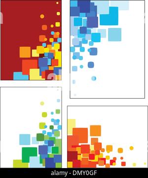Collections of mosaic styled vector  patterns Stock Vector