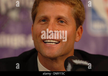 Jun 03, 2006; Sacramento, CA, USA; ERIC MUSSELMAN was introduced as the new Sacramento Kings head coach on Saturday afternoon at Arco Arena in Sacramento, California.  Mandatory Credit: Photo by Jose Luis Villegas/Sacramento Bee/ZUMA Press. (©) Copyright 2006 by Sacramento Bee Stock Photo