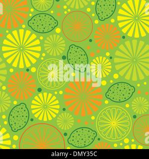 vector citrus background Stock Vector