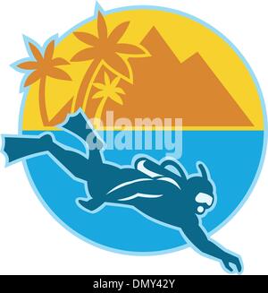Island scuba diving Stock Vector Image & Art - Alamy