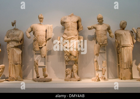 Europe, Greece, Peloponnese, Ancient Olympia, archaeological museum, Temple of Zeus Stock Photo