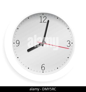 clock on white Stock Vector Image & Art - Alamy