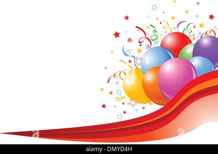 Party balloons background Stock Vector