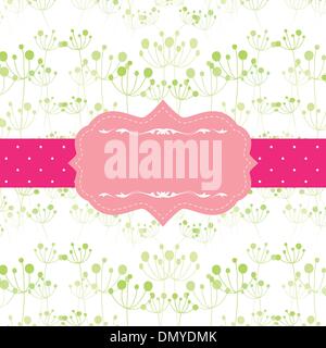 Abstract seamless pattern background with ornate frame Stock Vector