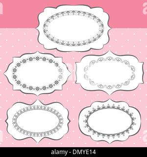 vector illustration of a set of ornate frames Stock Vector Image & Art ...