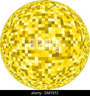 Glowing lights and disco ball. EPS 8 Stock Vector