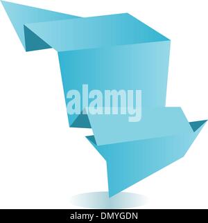 Abstract origami speech bubble Stock Vector