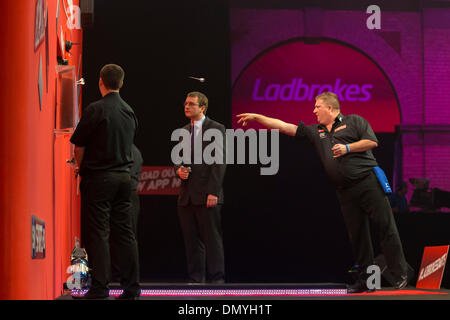 London, UK. 17th Dec, 2013. Colin Lloyd in action during the Ladbrokes World Darts Championships from Alexandra Palace Credit:  Action Plus Sports/Alamy Live News Stock Photo