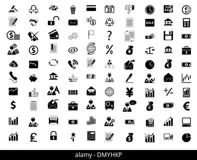 Icons Business, Office &amp Finance Stock Vector