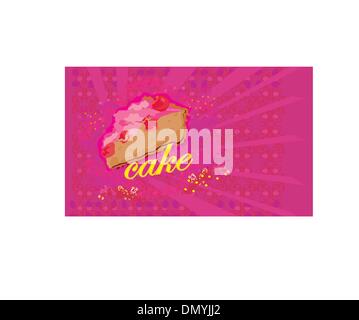 Lovely Pattern With cakes Design Stock Vector